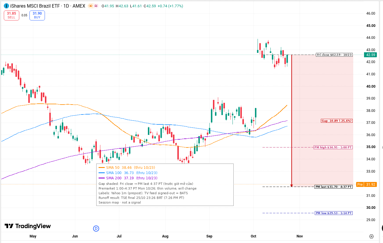 EWZ daily